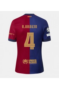 Fotbalové Dres Barcelona Ronald Araujo #4 Domácí Oblečení 2024-25 Krátký Rukáv